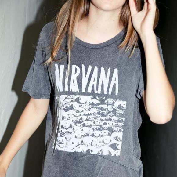 Brandy Melville Tops - Brandy Melville | "Nirvana" Graphic Tee